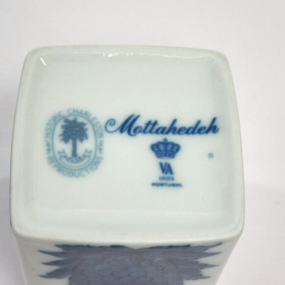 MOTTAHEDEH Charleston  Blue Pineapple 4.5" Cigarette Box & Lid Portugal - Picture 9 of 11